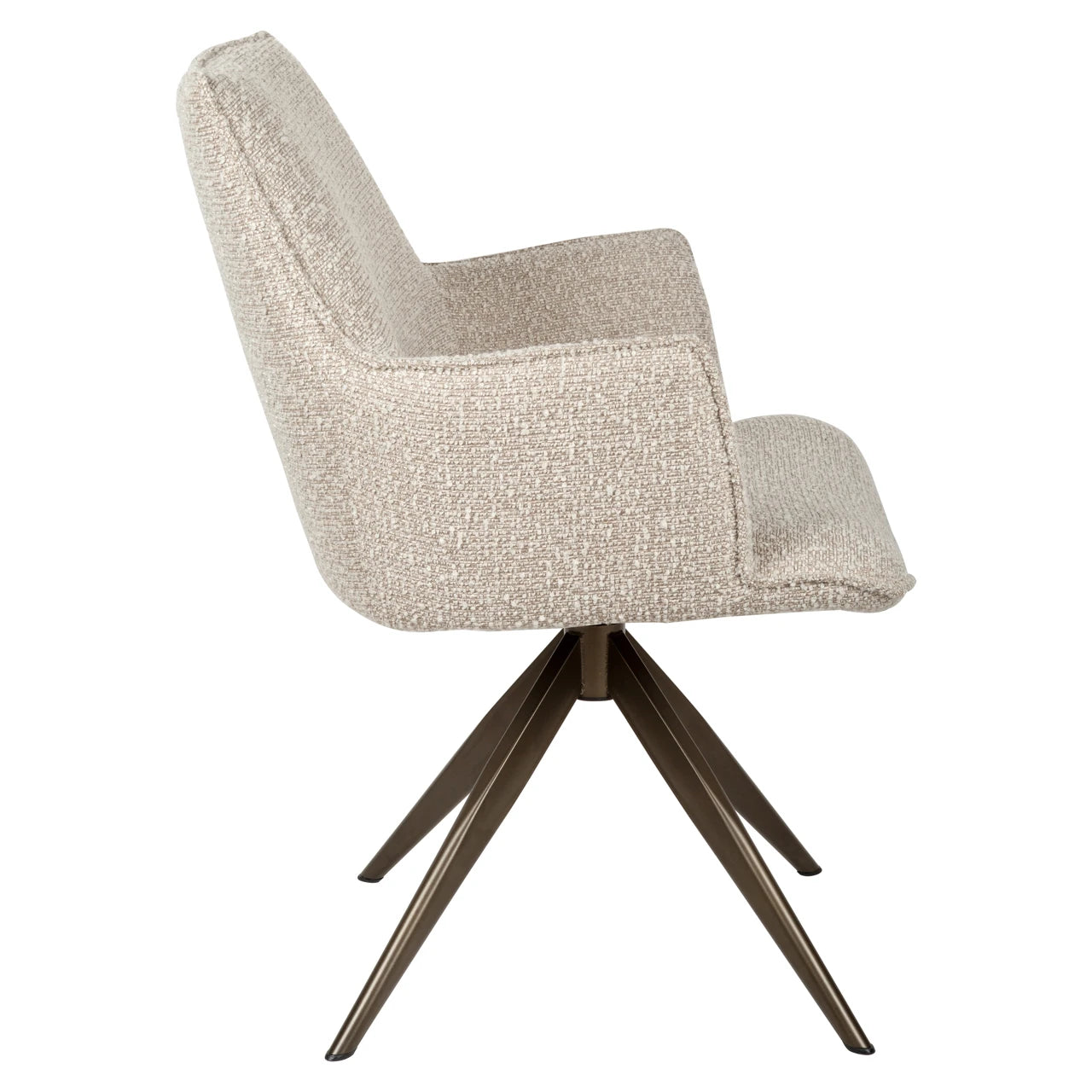 Spisestol Dakota natural chunky svingbar med armlen Richmond Interiors Spisestol