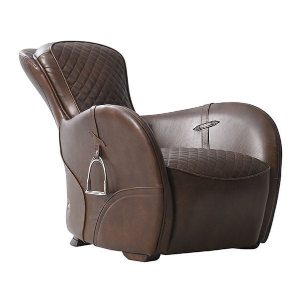 SADDLE Artwood Lenestol