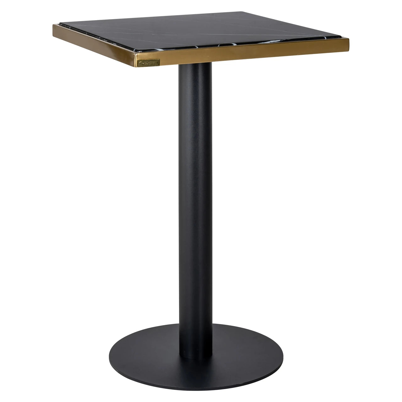 Bistrobord Zenza svart/gull 50x50 Richmond Interiors Bordlampe