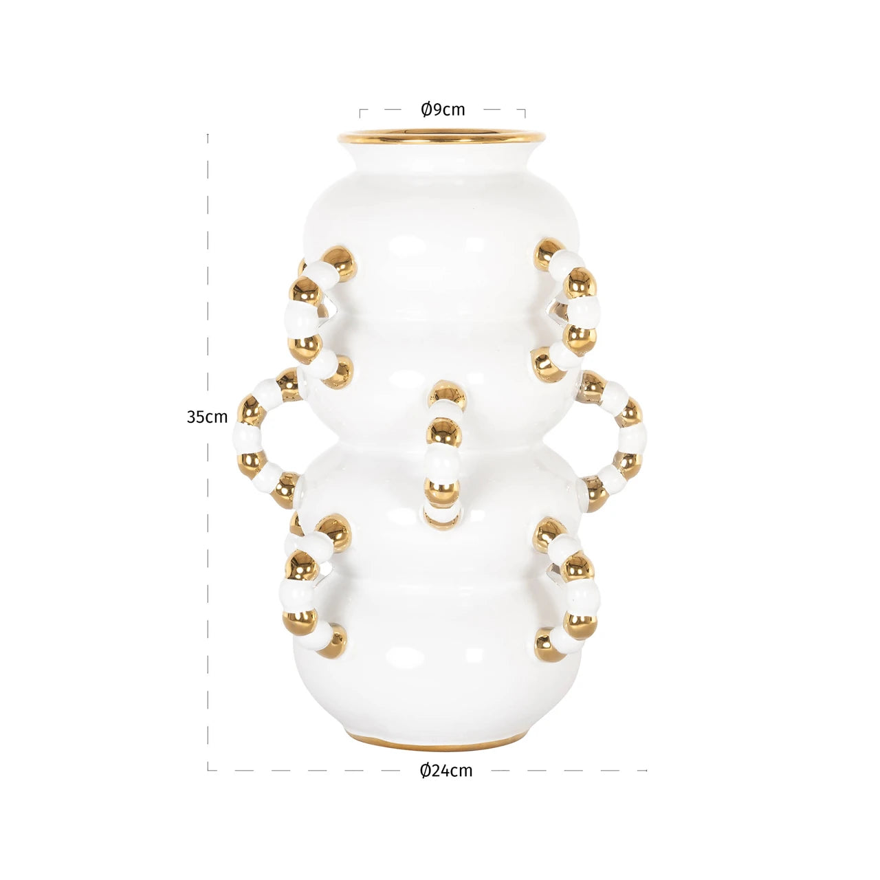 Vase Pippy hvit liten Richmond Interiors Vase