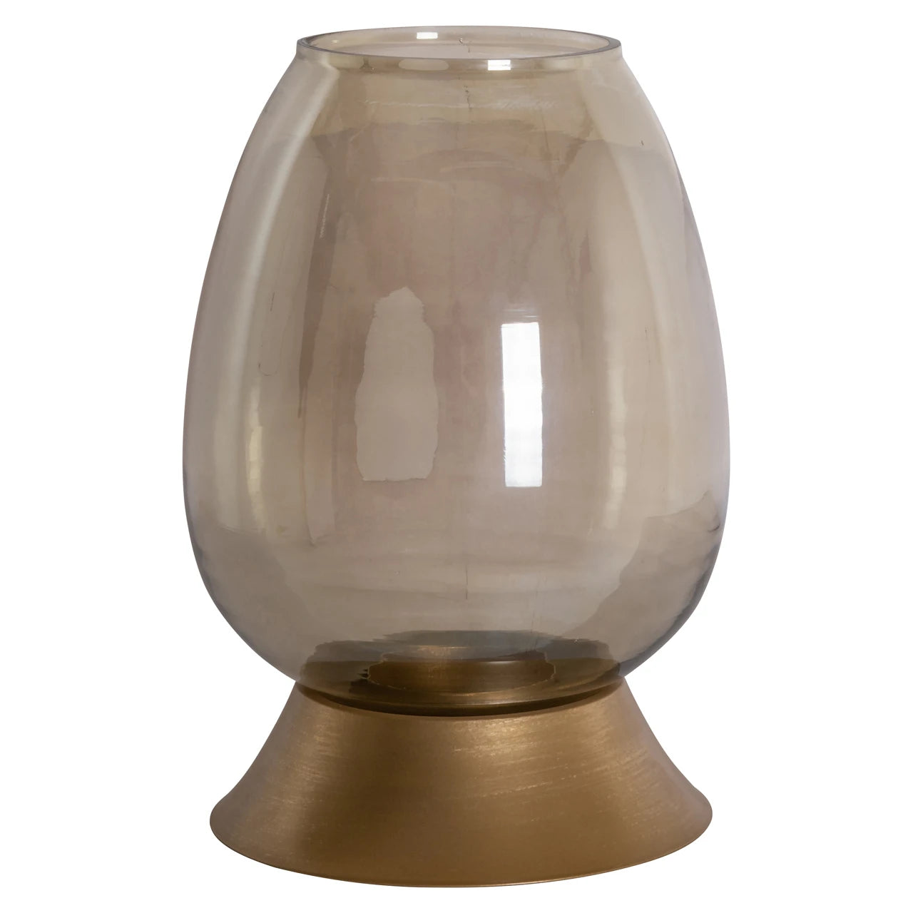 Hurricane light Aubine gull liten Richmond Interiors Lanterne og lysglass