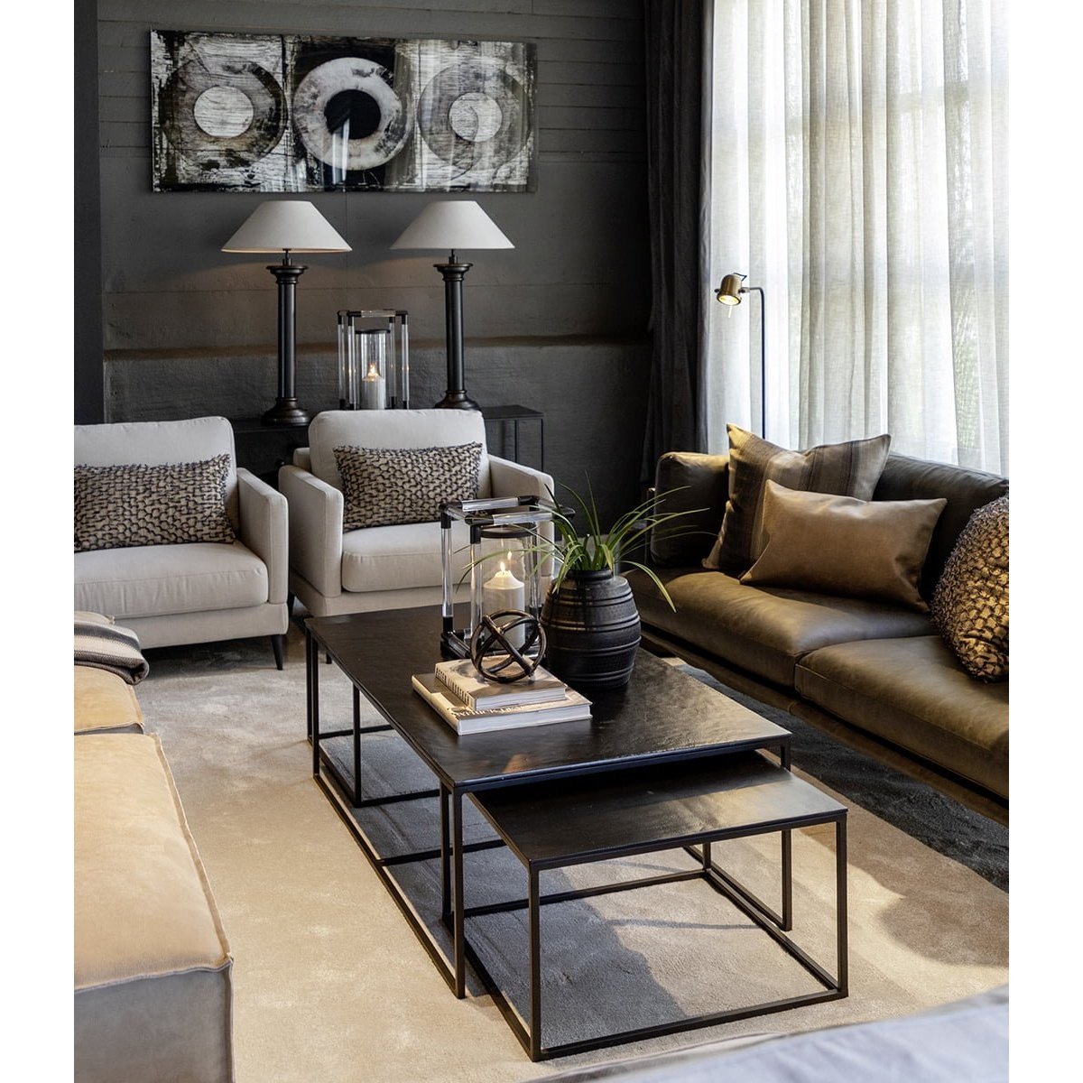 MILLE settbord 3 Artwood Sofabord