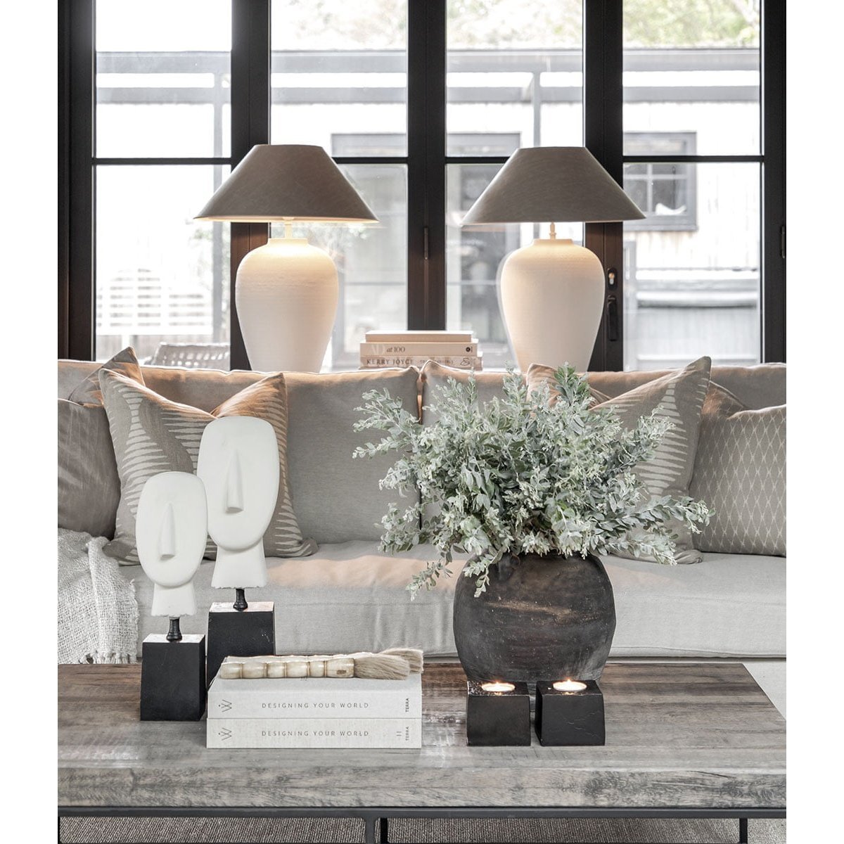 VALMIKI hvit Artwood Pynteartikler