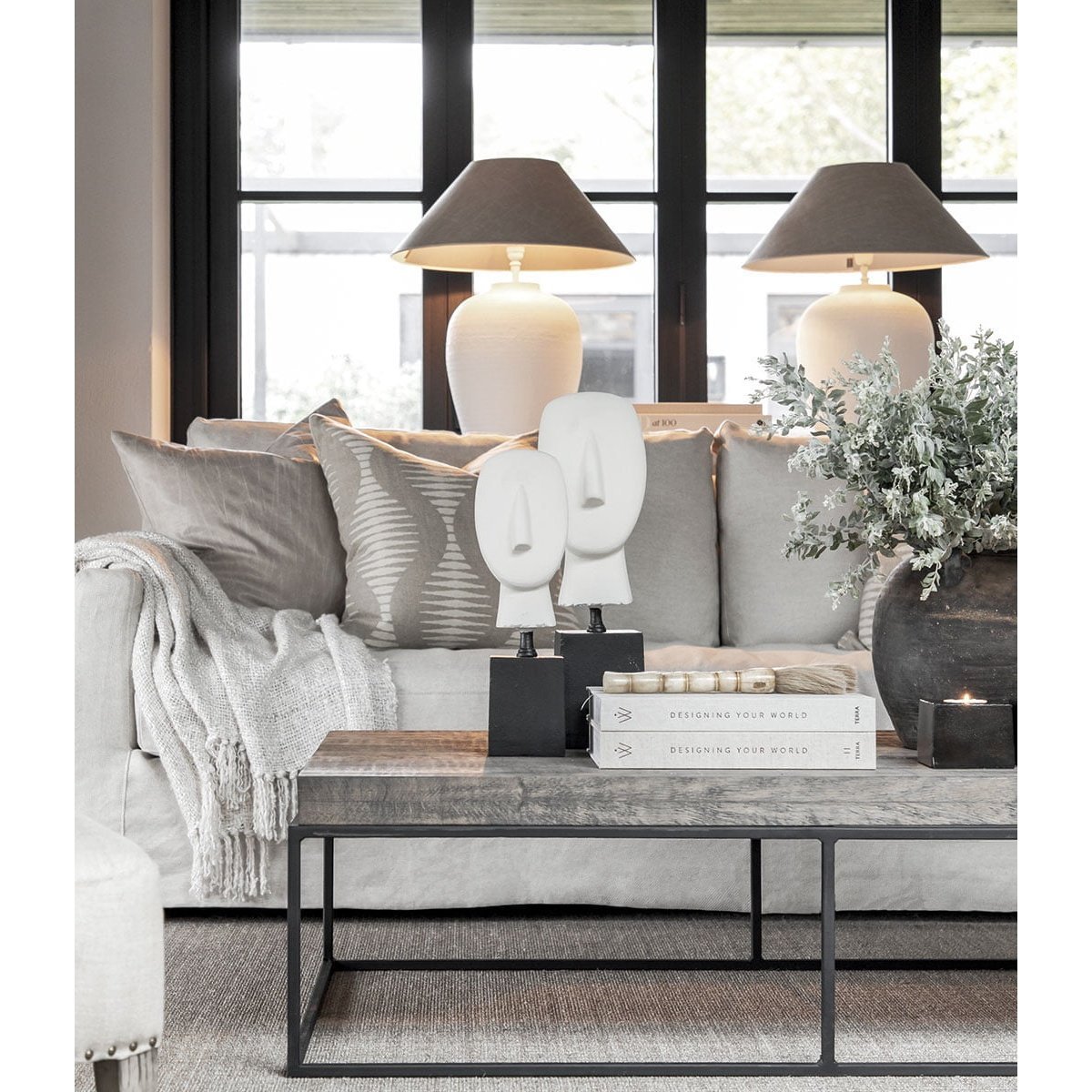 VALMIKI hvit Artwood Pynteartikler