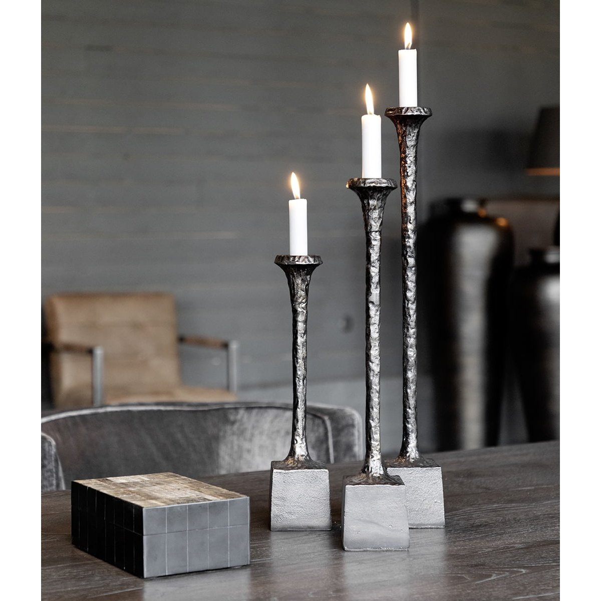 CANDELA 3-SET Lysestake Artwood Lysestake