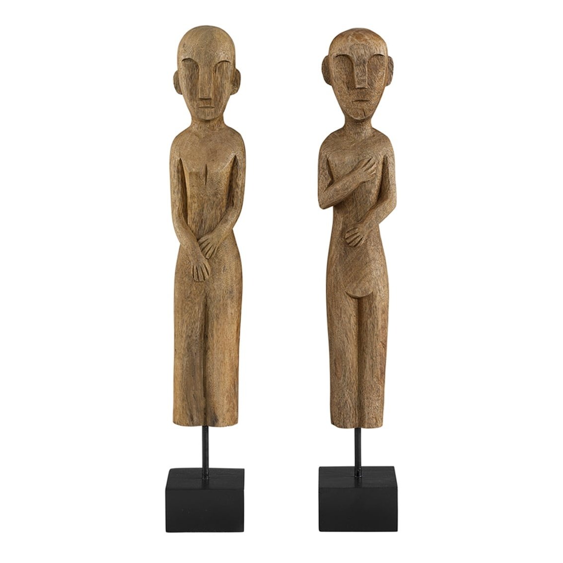 ZIKA & RAMA 2-set Artwood Pynteartikler