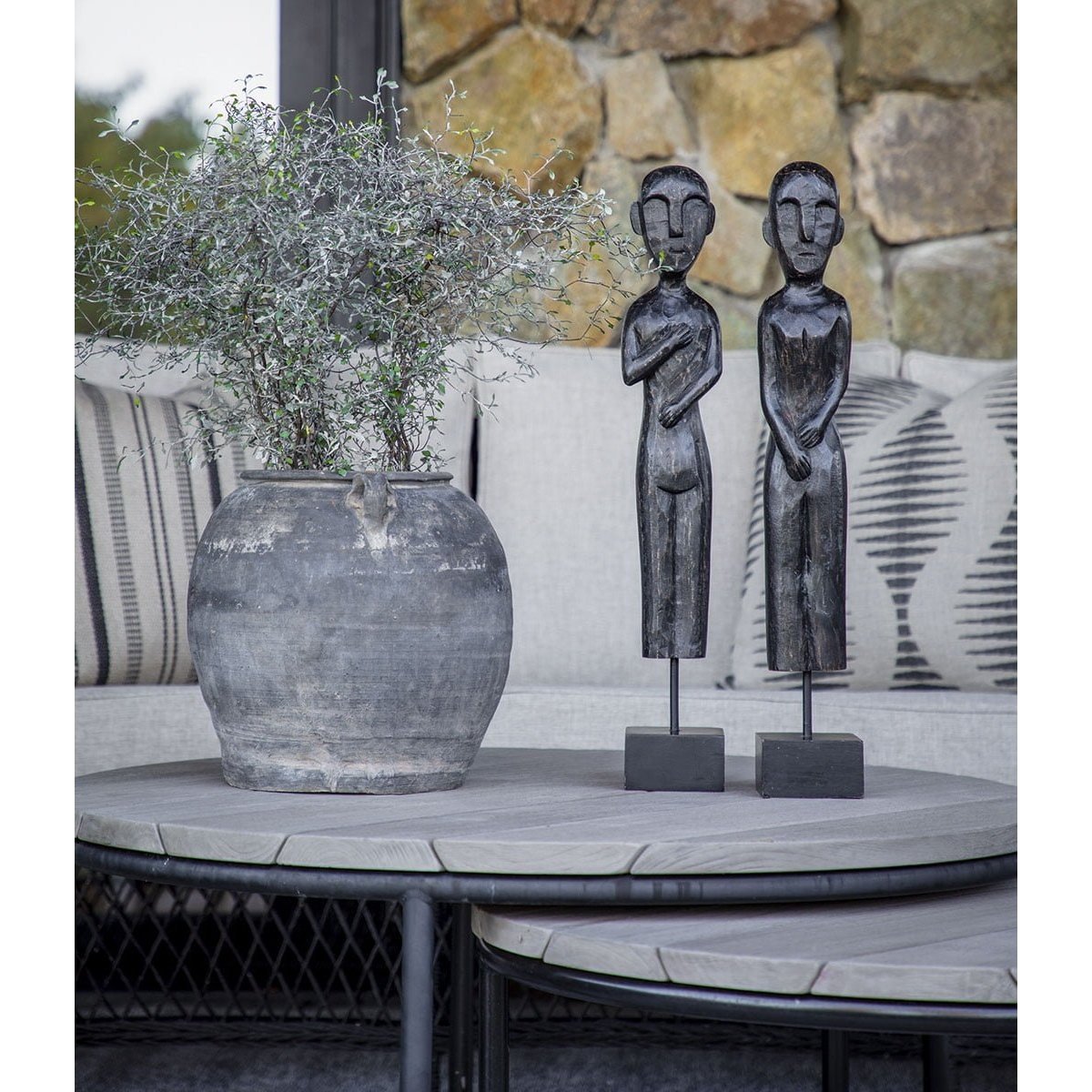 ZIKA & RAMA 2-set Artwood Pynteartikler