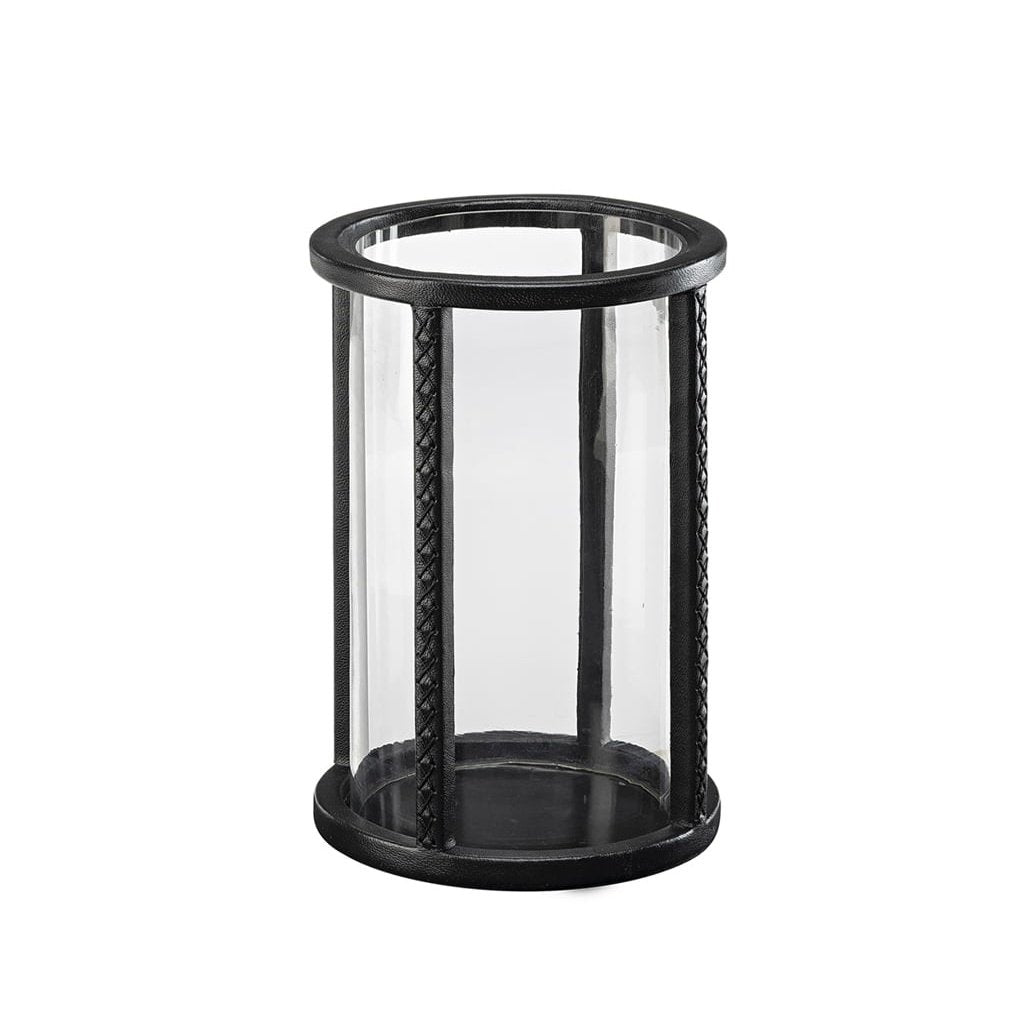 MENDOZA black Artwood Lanterne og lysglass