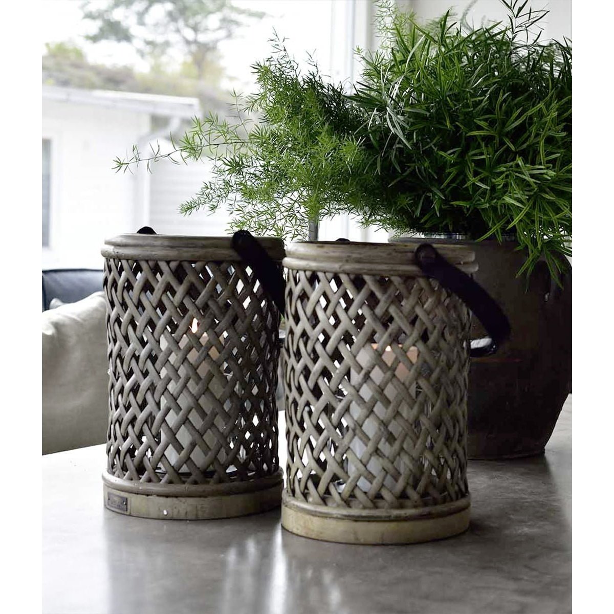 BAMBOO Artwood Lanterne og lysglass