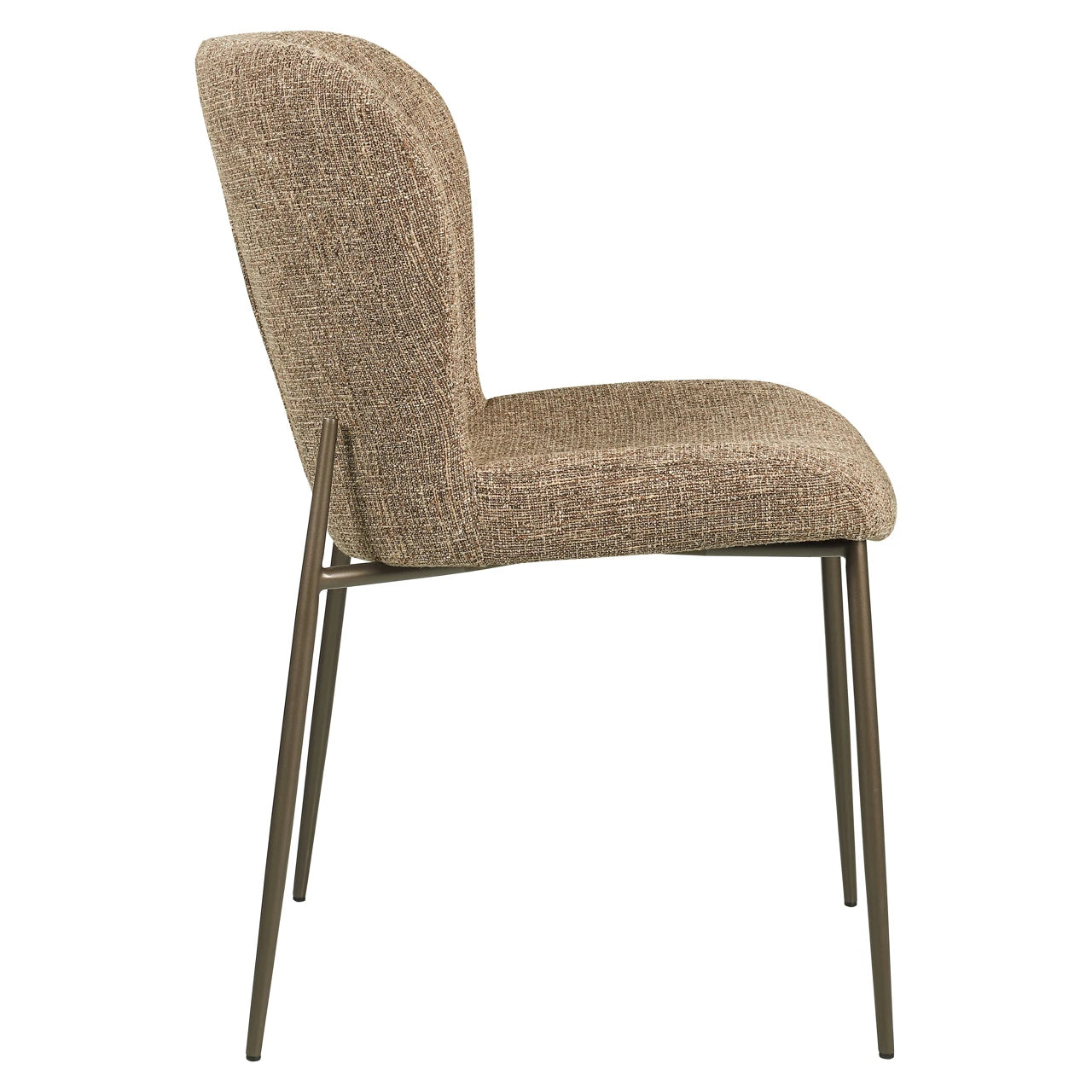 Spise stol Odarby brun tweed flammehemmende Sett med 2 Richmond Interiors Spisestol