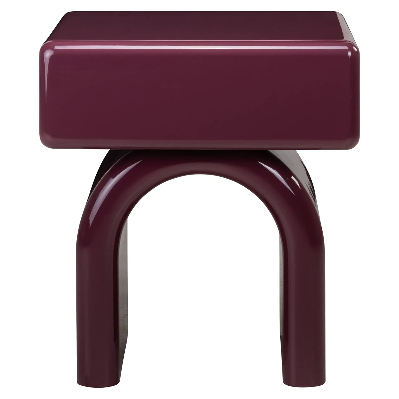 Nightstand Bennet burgunder 1-skuff Richmond Interiors Nattbord