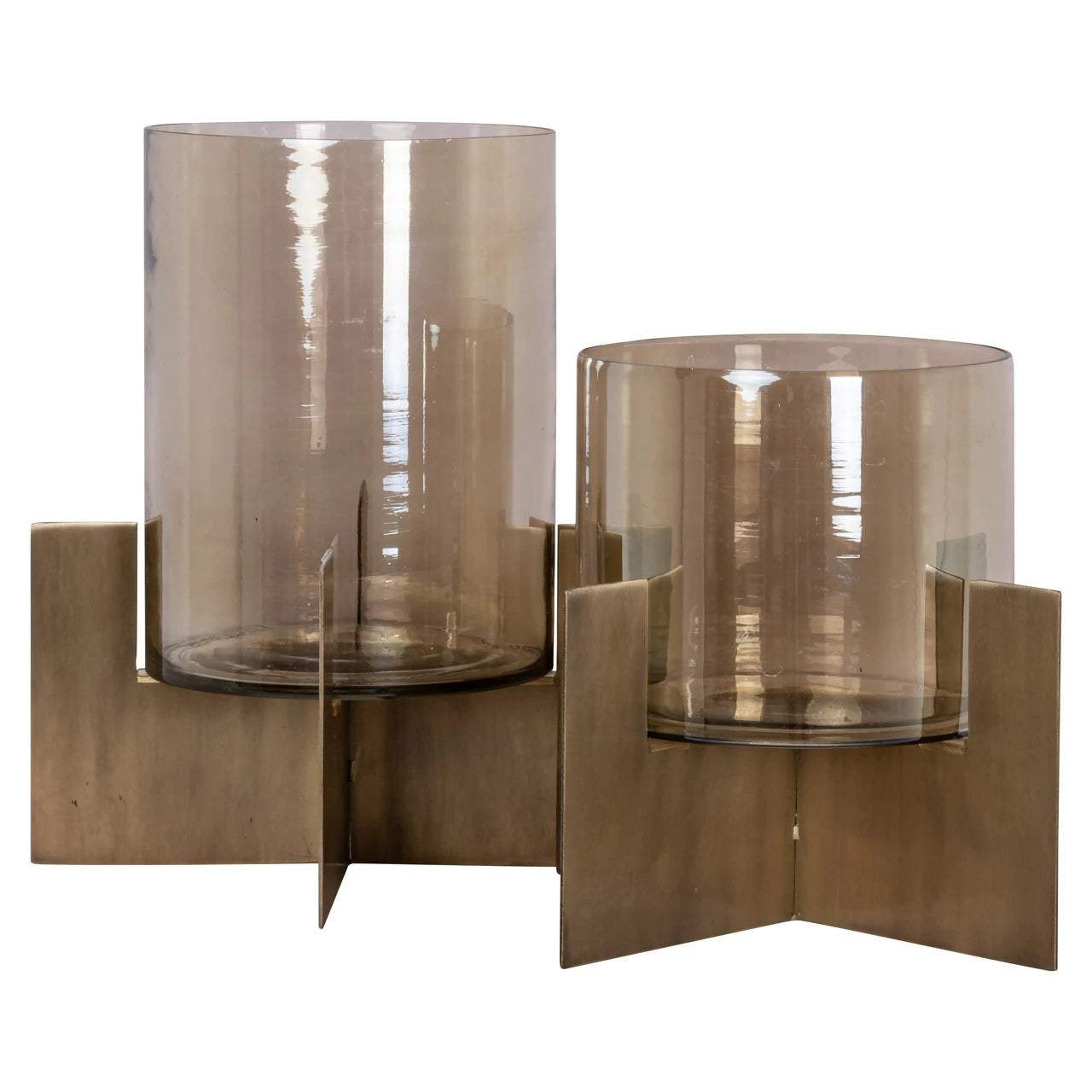 Hurricane light Resa gull liten Richmond Interiors Lanterne og lysglass