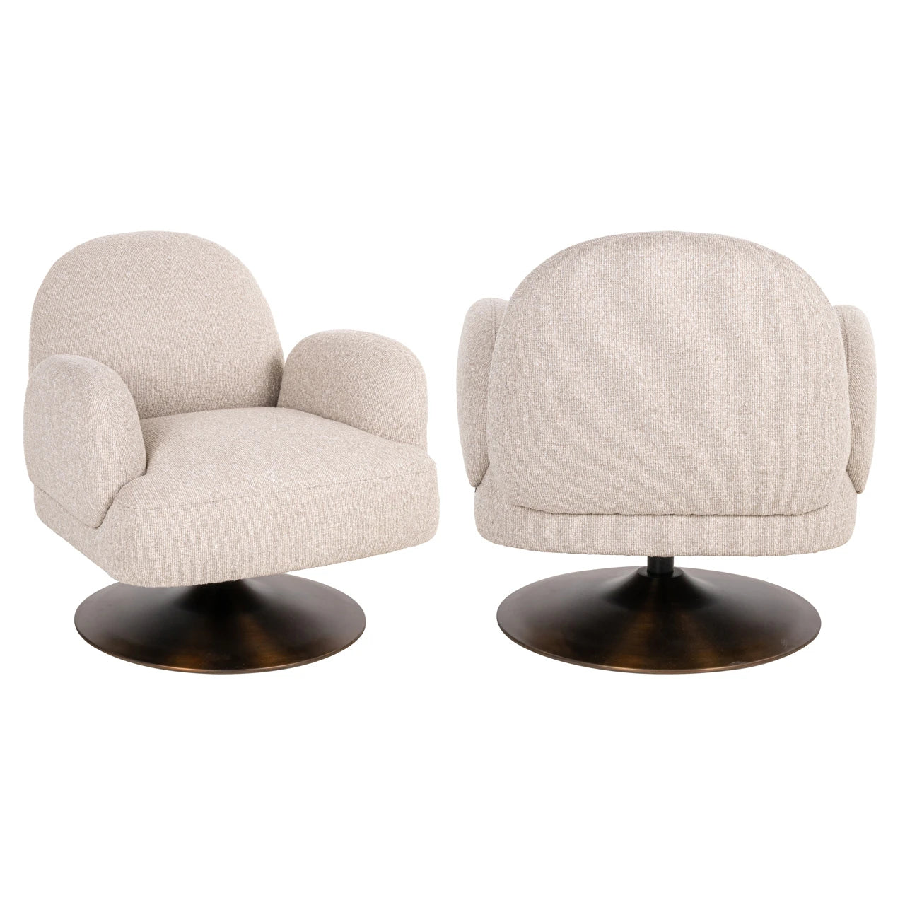Lounge chair Kagney biscotti svingbar Richmond Interiors Lenestol