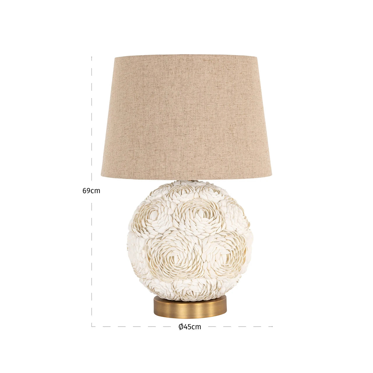 Bordlampe Jamie hvit Richmond Interiors Bordlampe