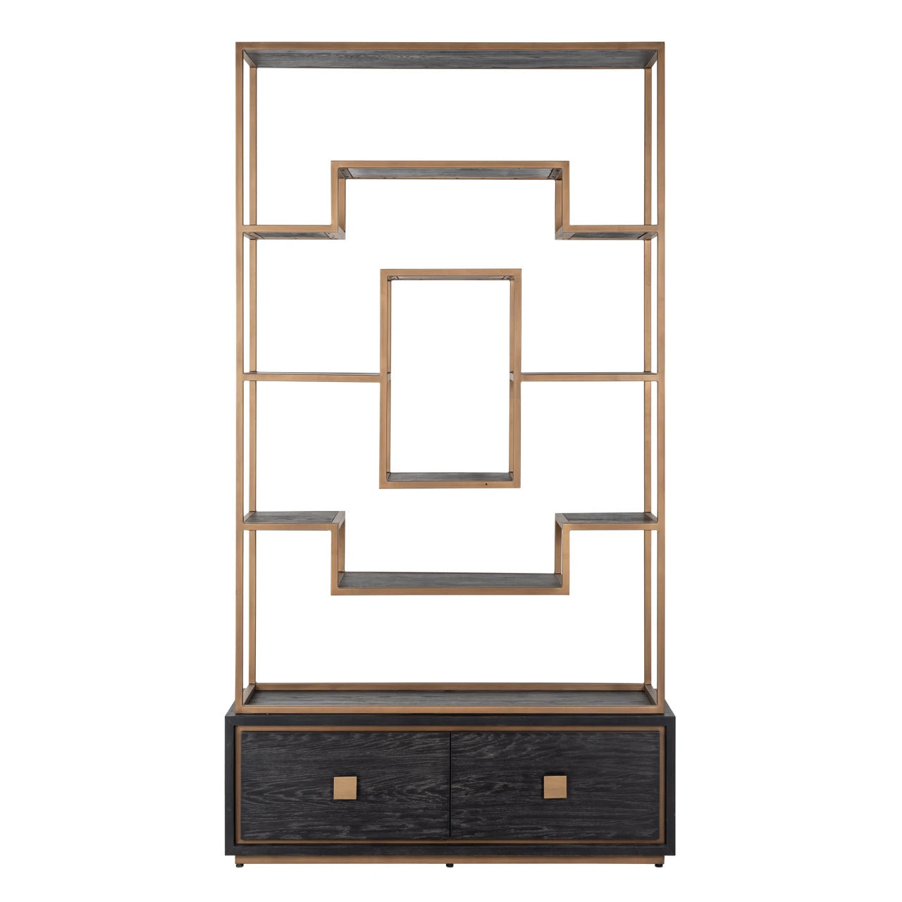 Utstillingsskap Hunter sort rustikk Richmond Interiors Vitrineskap
