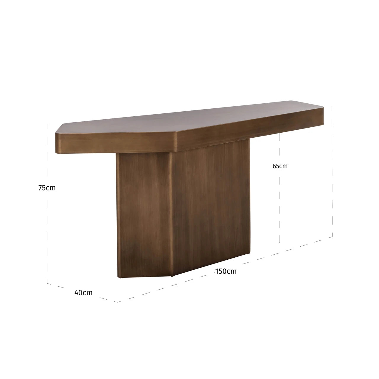 Console Hexa børstet gull Richmond Interiors Konsollbord