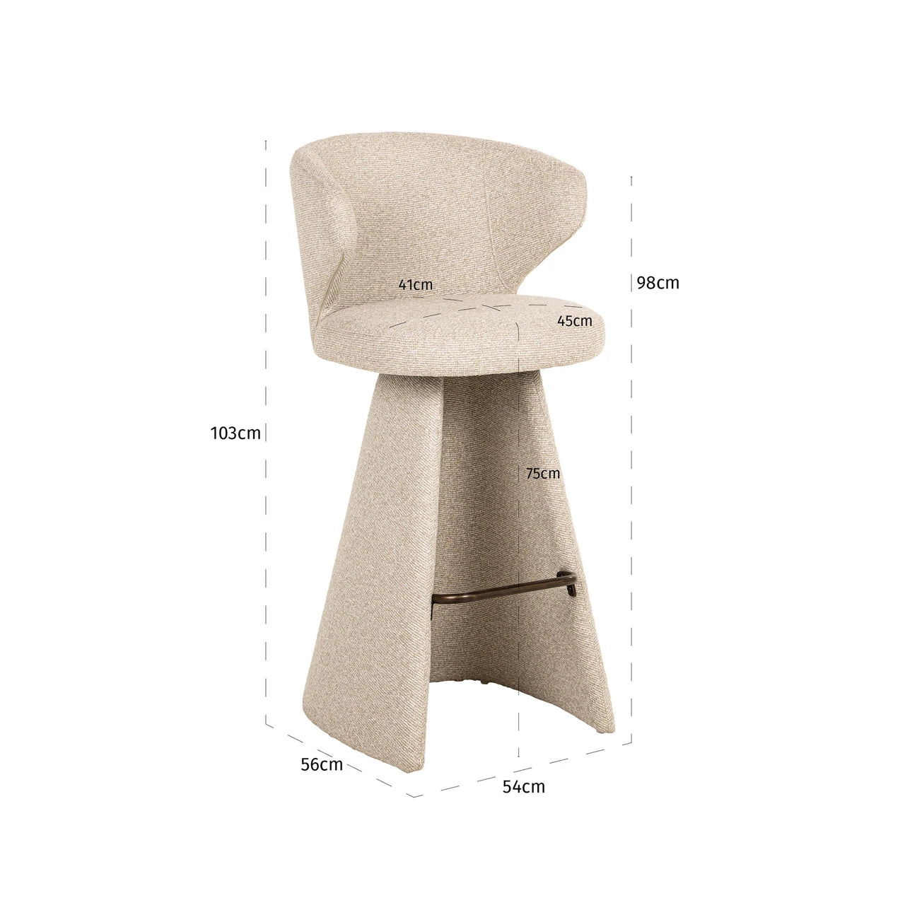 Barstol Gatsbi biscotti Richmond Interiors Barstol
