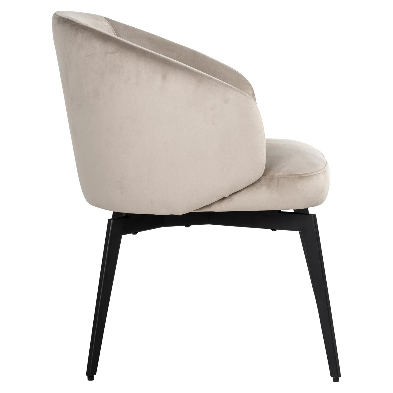 Spisestol Amphara khaki fløyel flammehemmende Richmond Interiors Spisestol
