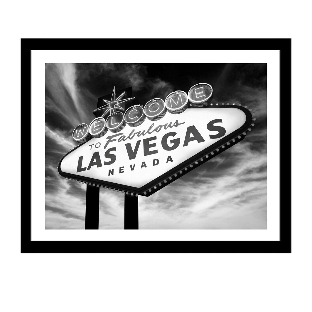 Glass picture w/frame Welcome to Las Vegas Homefactory Bilde