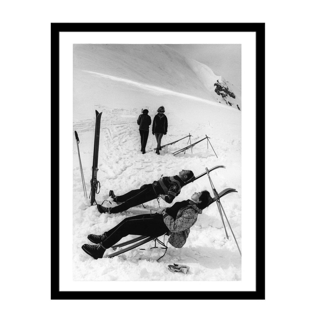 Glass picture w/frame relaxing in the sun Homefactory Bilde