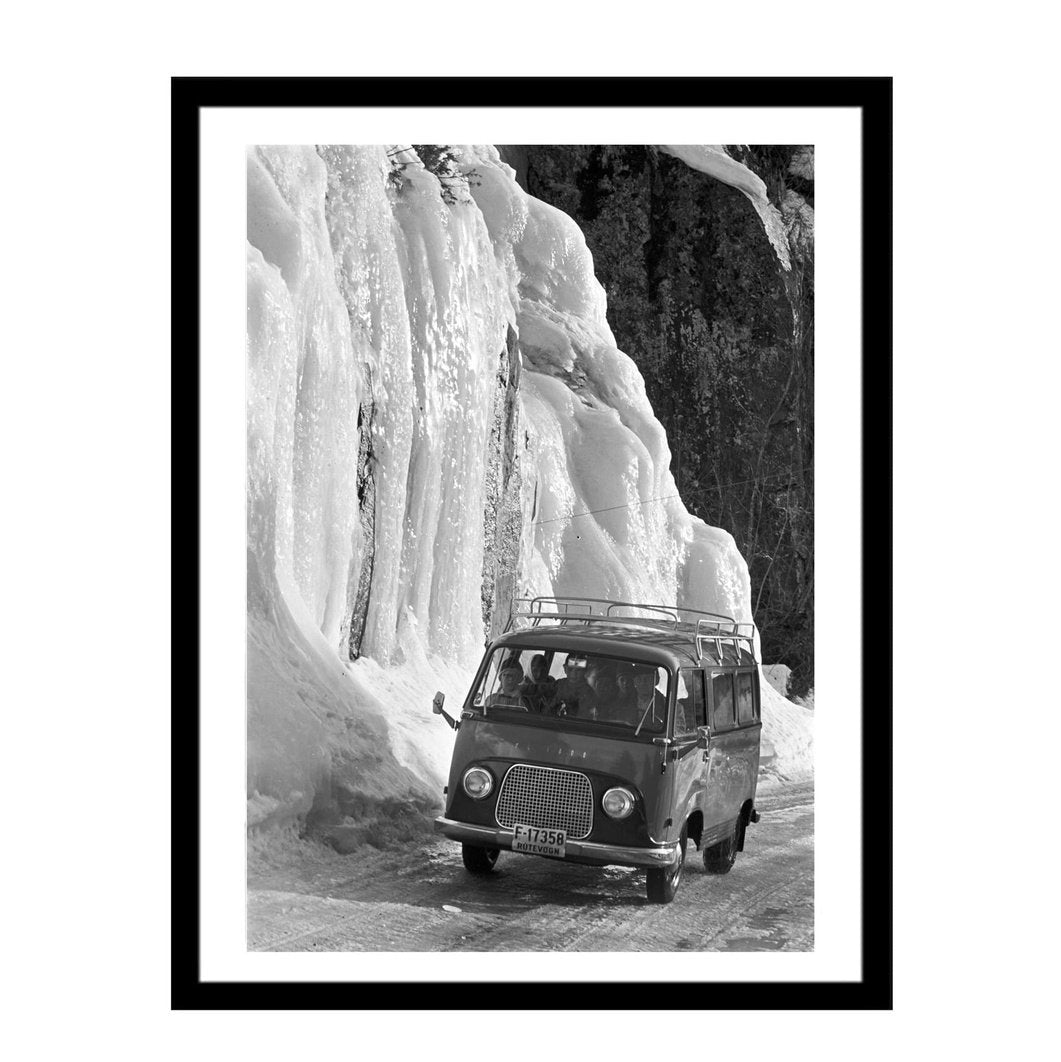 Glass picture w/frame Rutevogn Homefactory Bilde