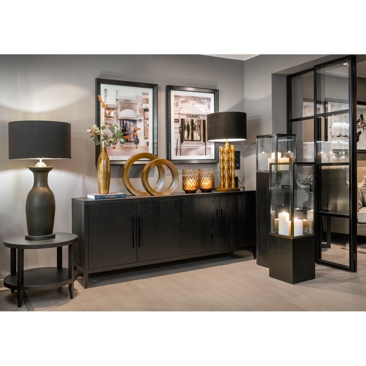 Glass picture w/frame Chanel Homefactory Bilde