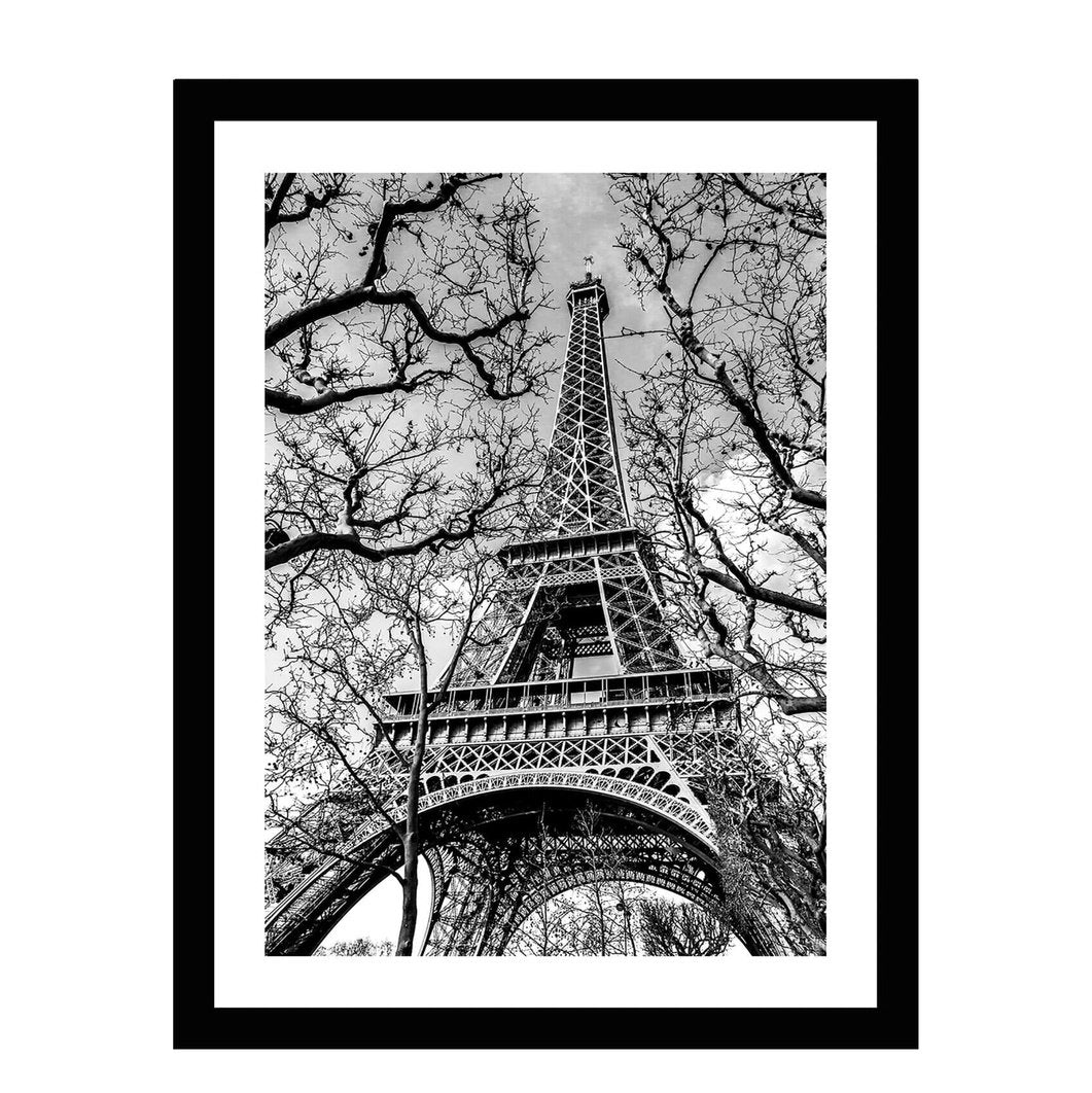 Glass picture w/frame Eiffel tower Homefactory Bilde