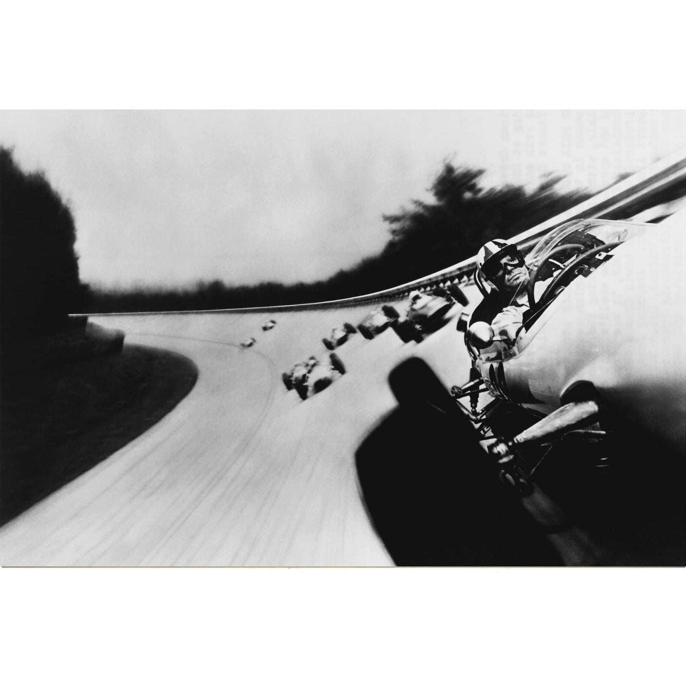 Glass picture Formula One Race in Grand Prix 1966 90cm x 150 Homefactory