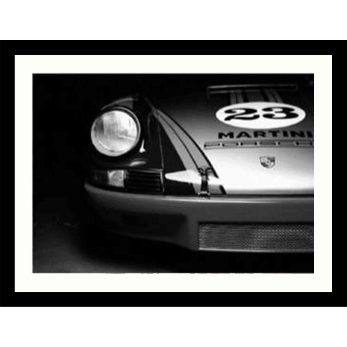 Glass picture w/frame Porsche racing 70cm x 90cm Homefactory