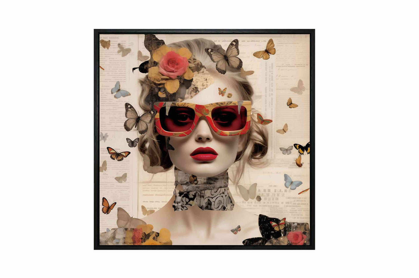 Canvas AI generated lady Homefactory Bilde