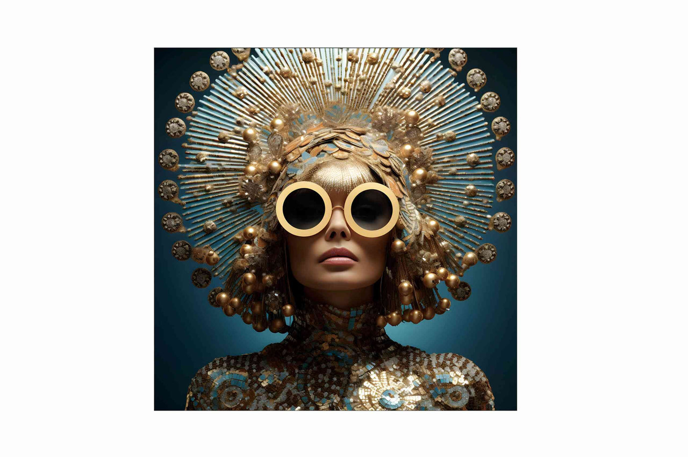 Glass picture Future Fashion 120cm x 120cm Homefactory