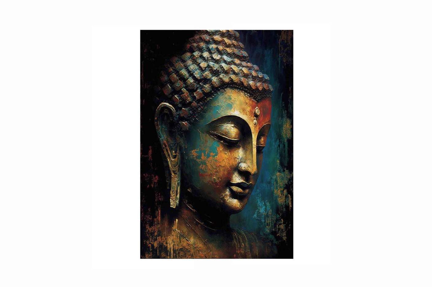 Glass picture Buddha Homefactory Bilde