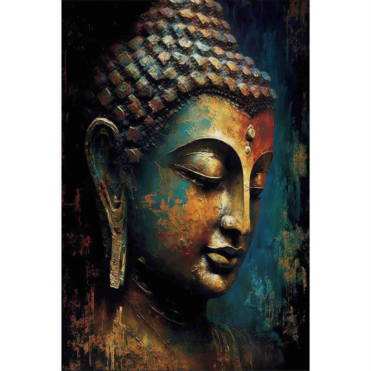 Glass picture Buddha Homefactory Bilde