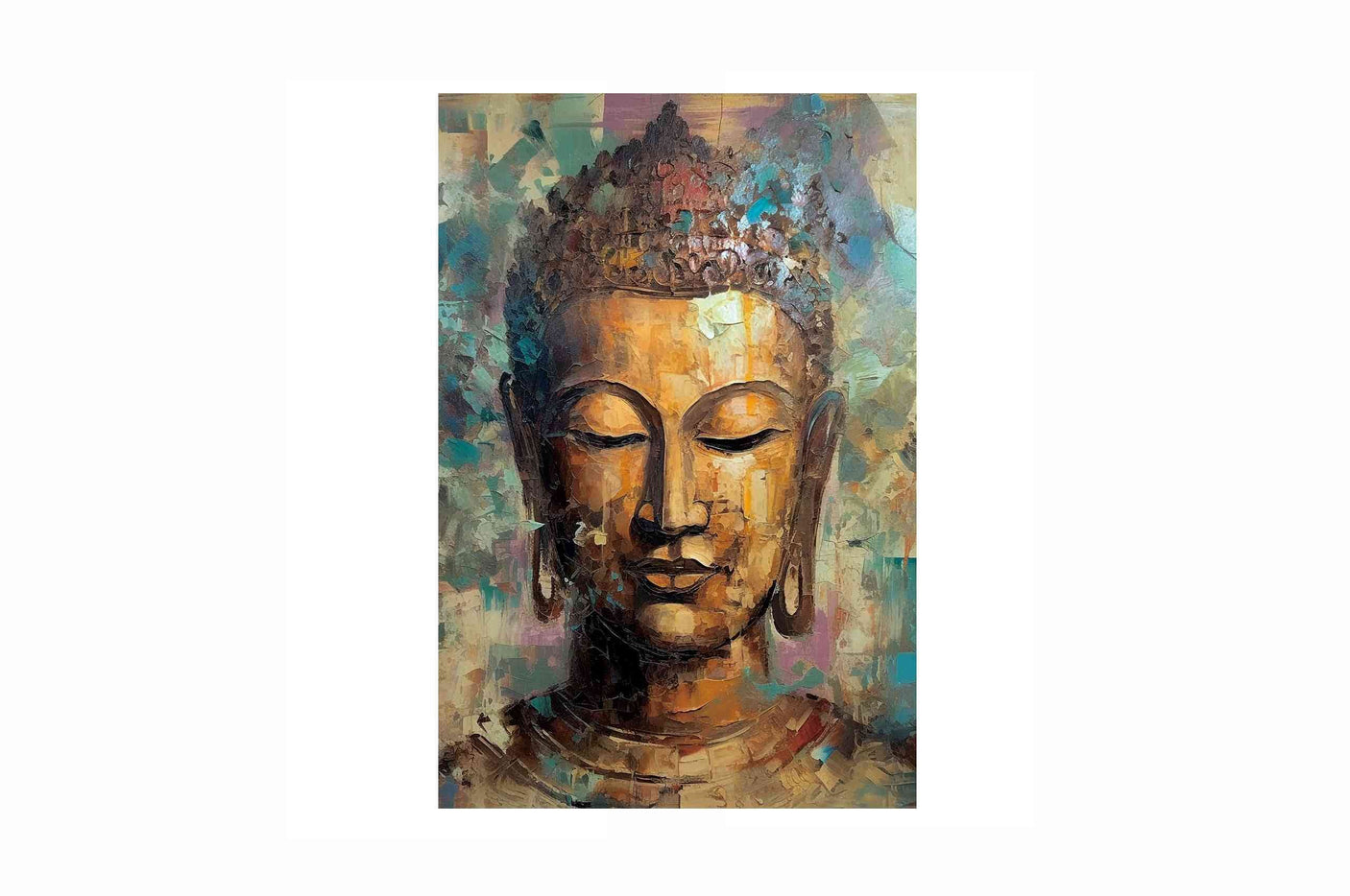 Glass picture buddha I - 80cm x 120cm Homefactory