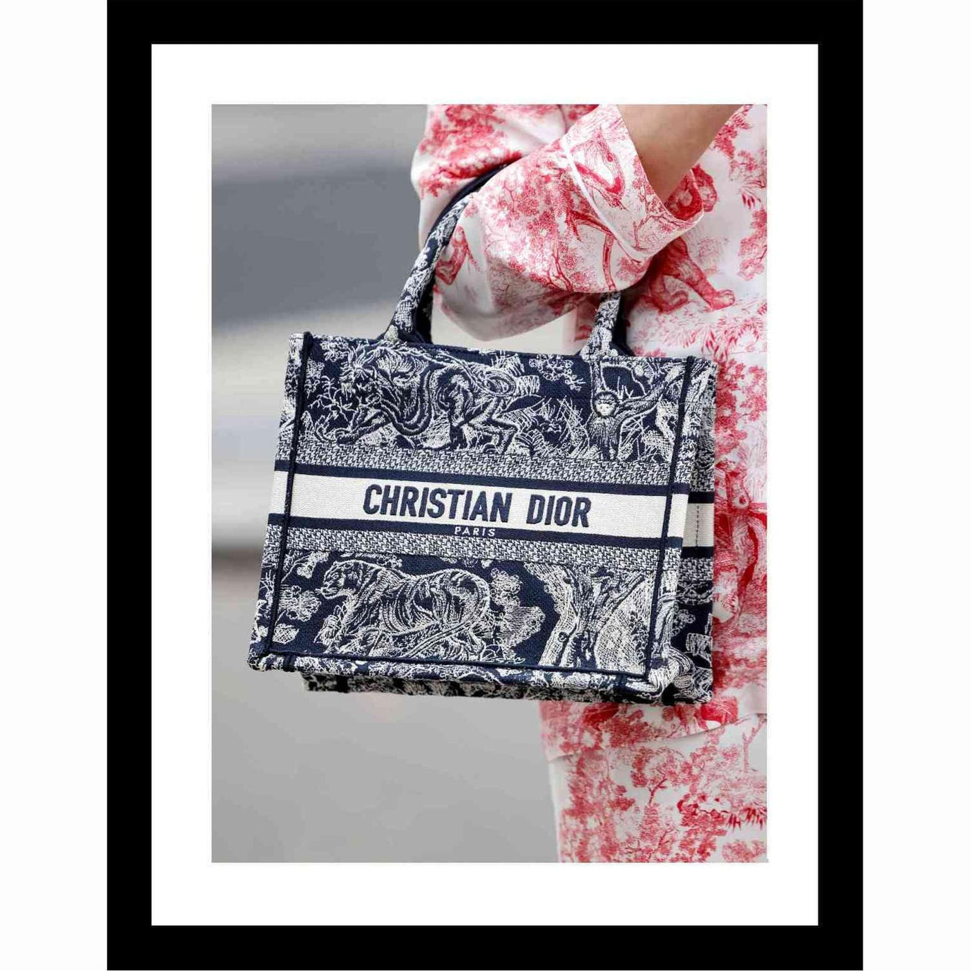 Glass picture w/frame Christian Dior bag 70cm x 90cm Homefactory