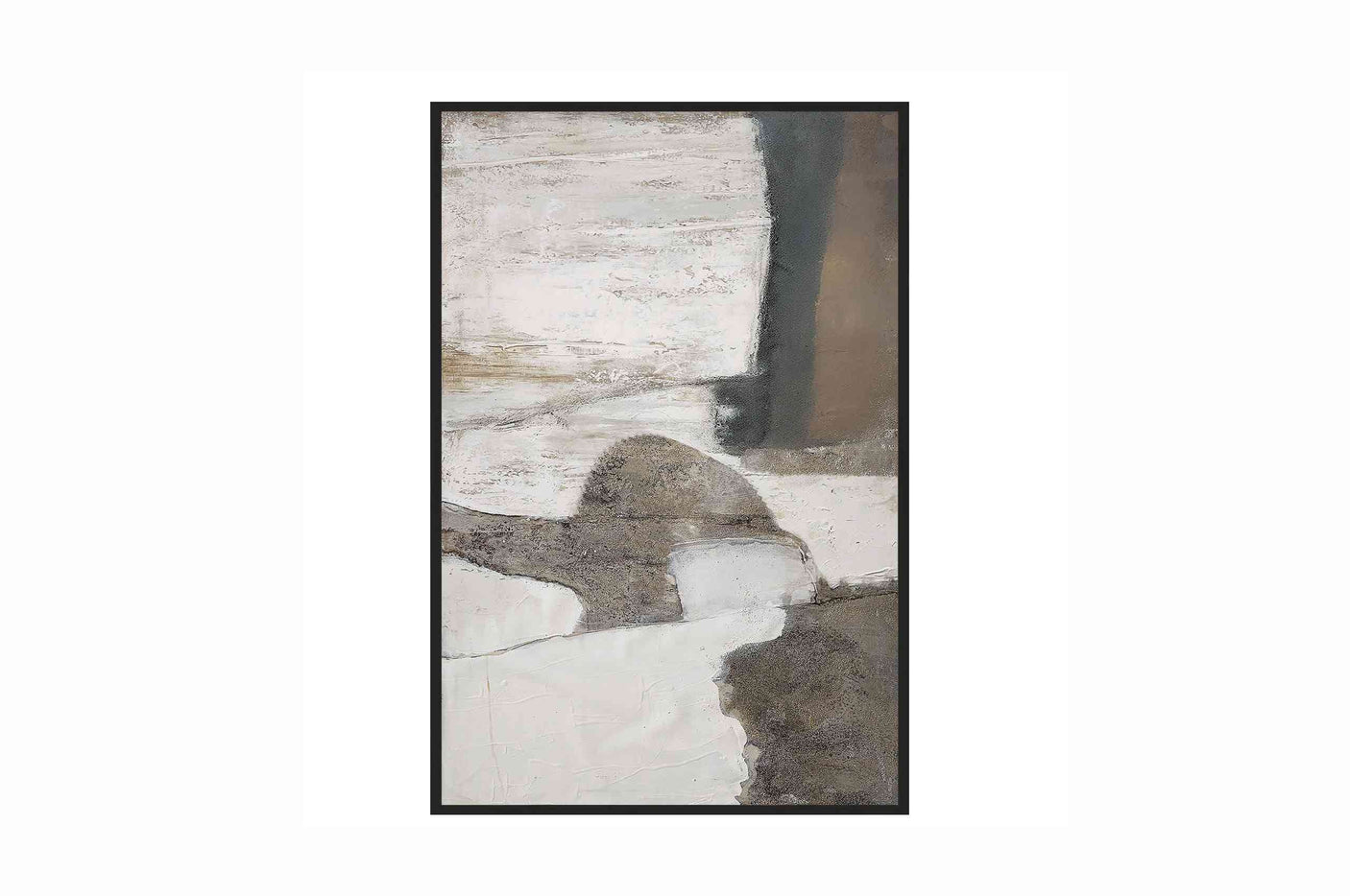 Hand painted art with frame BRUSH No.1 ARTWORK 80cm x 120cm Homefactory