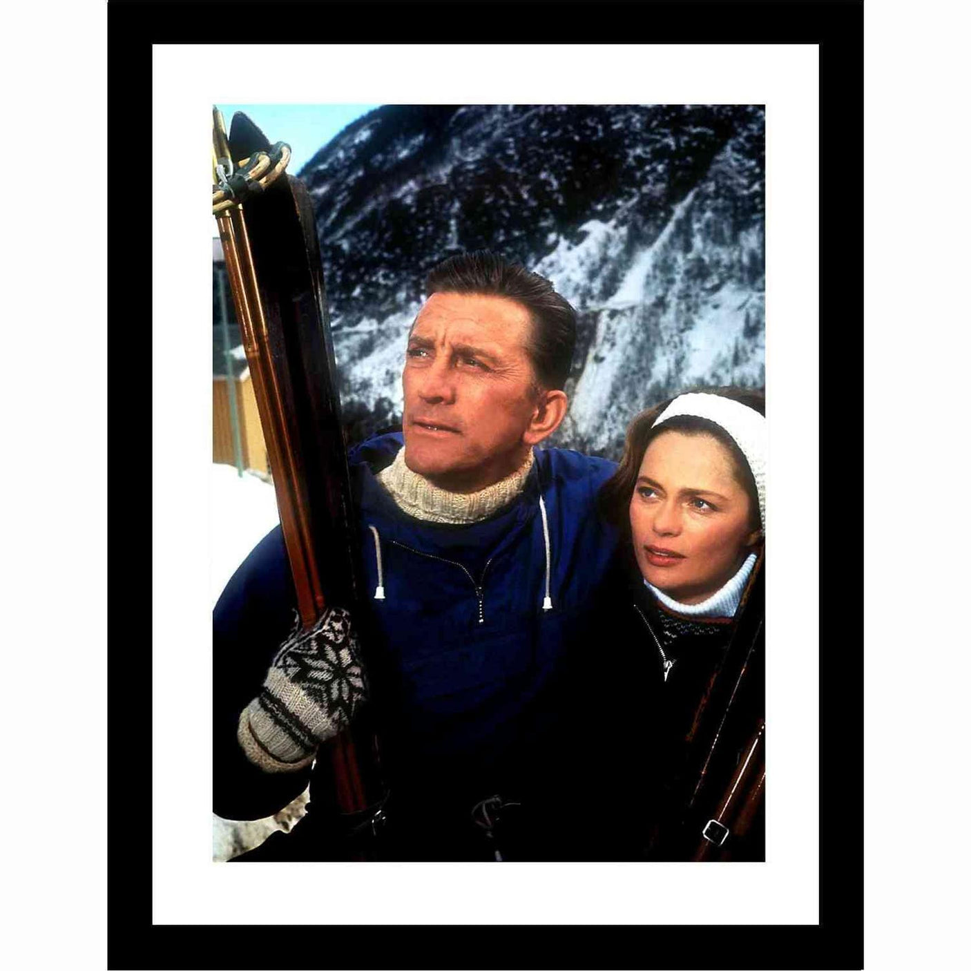 Glass picture w/frame The heroes of Telemark 70cm x 90cm Homefactory