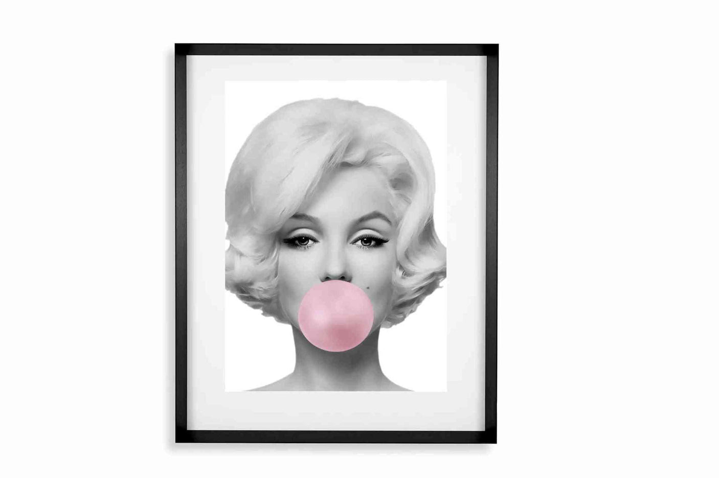 Black smal Frame Passepartout 70cm x 90cm Marilyn Monroe Homefactory