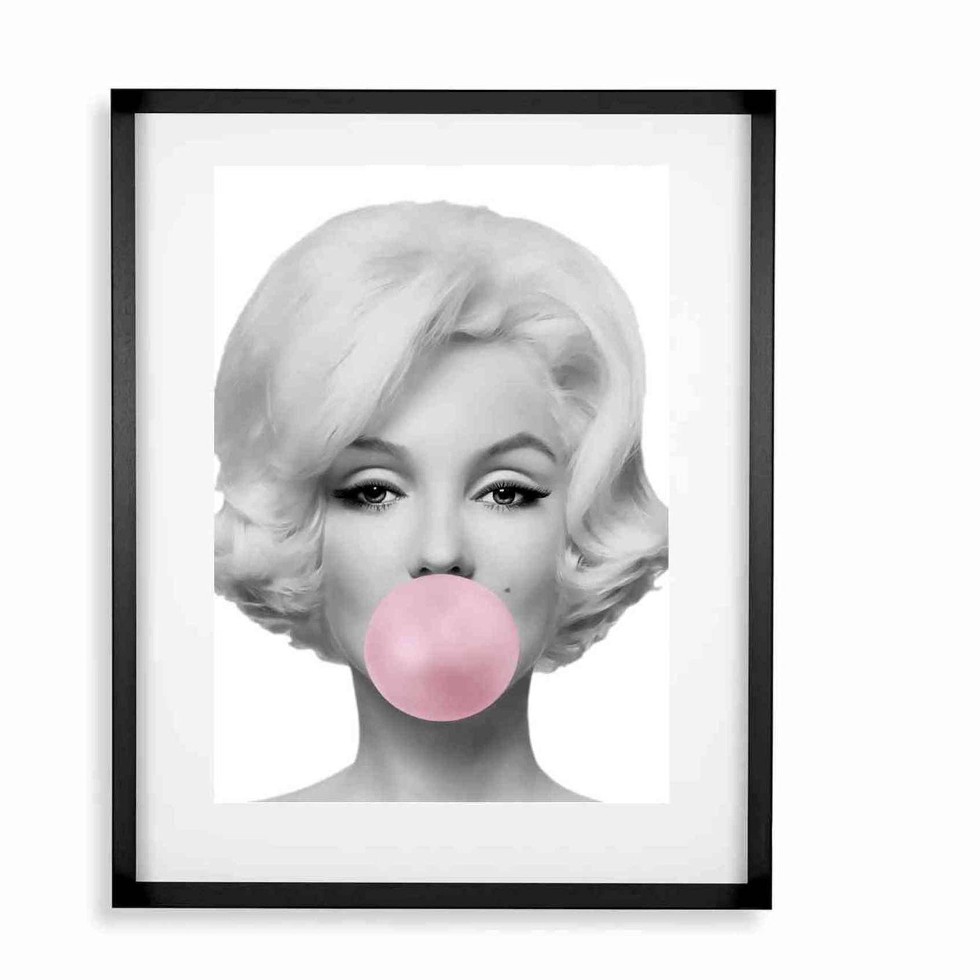 Black smal Frame Passepartout 70cm x 90cm Marilyn Monroe Homefactory