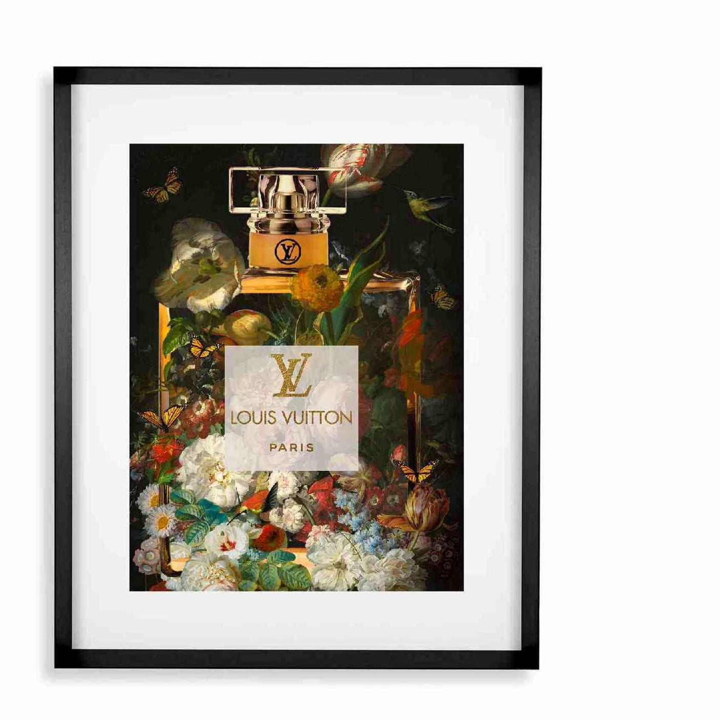 Black smal Frame Passepartout 70cmx90cm Parfum Louis Vuitton Homefactory