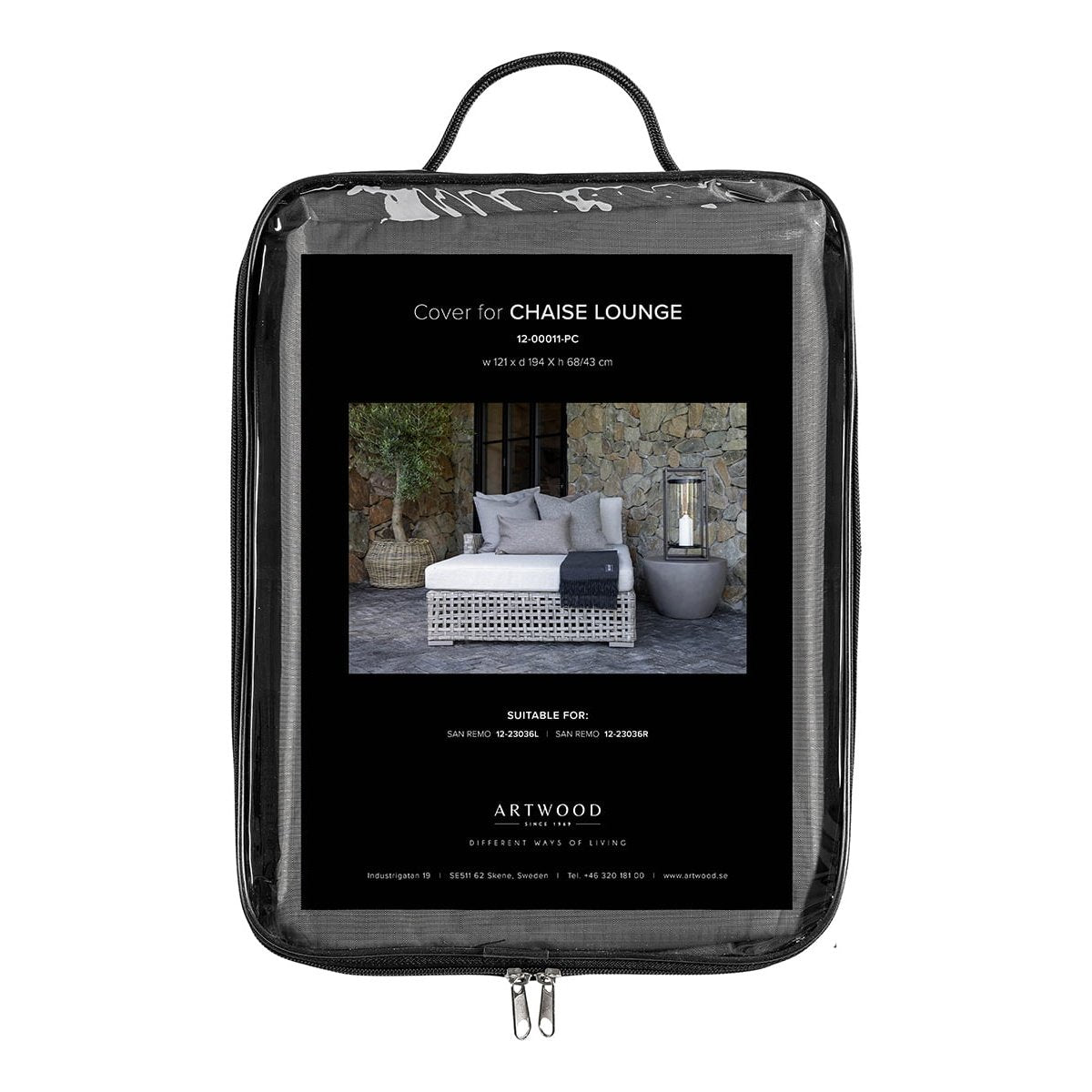 CHASIE LOUNGE beskyttelsestrekk Artwood Møbeltrekk
