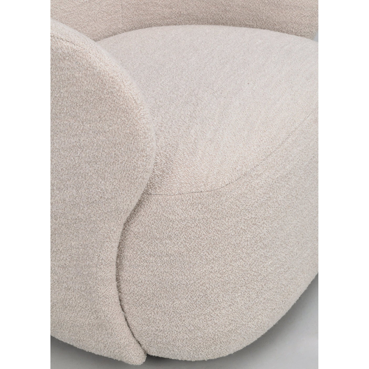 Chapeltown lounge chair light beige fabric swivel Rowico Lenestol