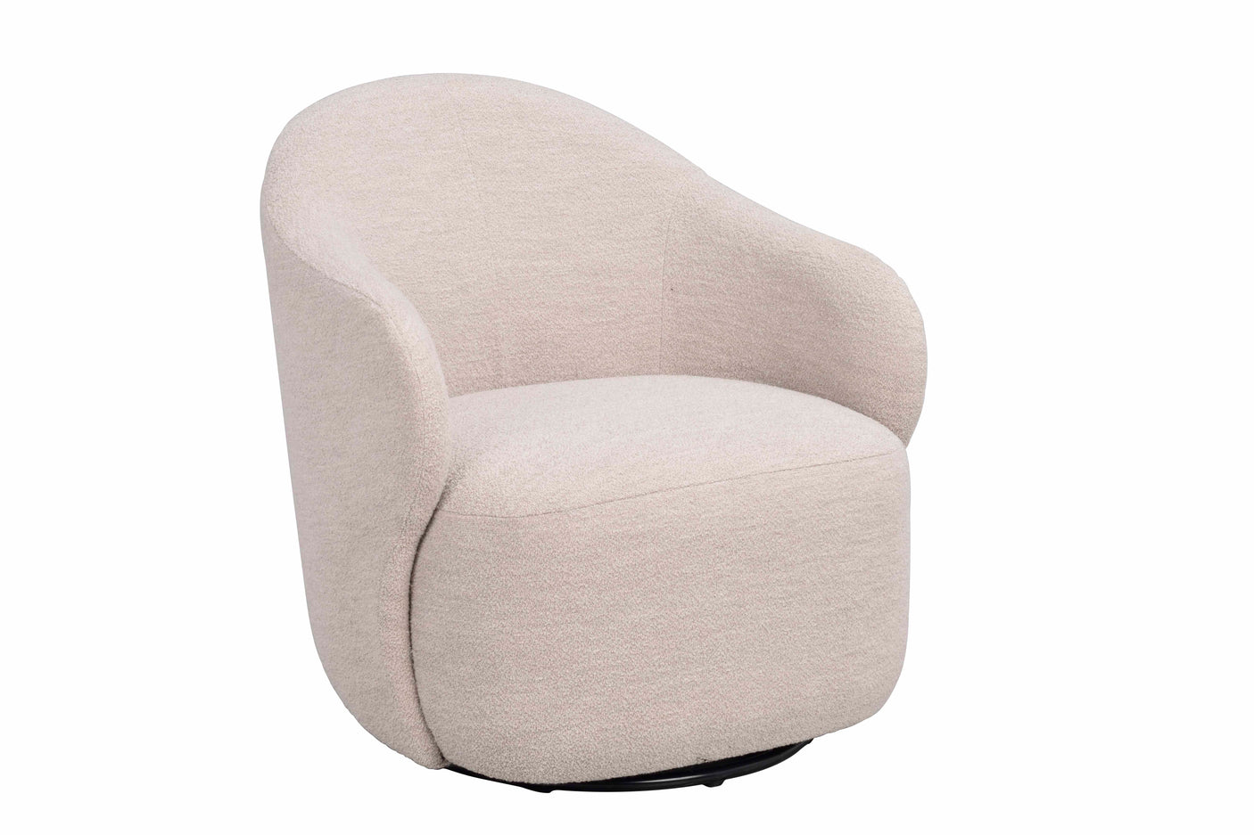 Chapeltown lounge chair light beige fabric swivel Rowico Lenestol