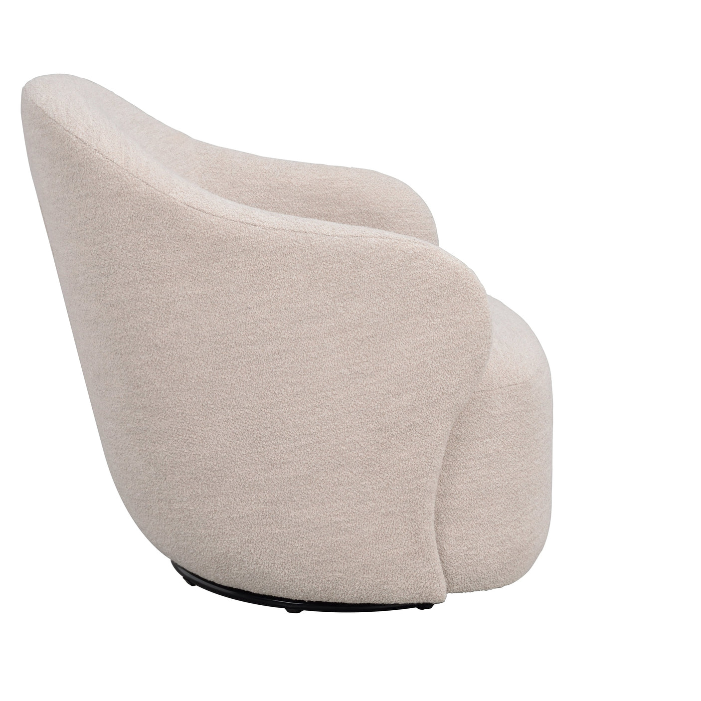 Chapeltown lounge chair light beige fabric swivel Rowico Lenestol