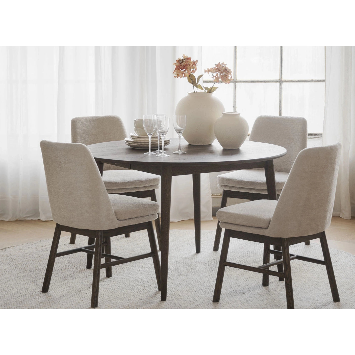 Tyler spisebord m/ ileggsplate Ø120/165 Rowico Spisebord