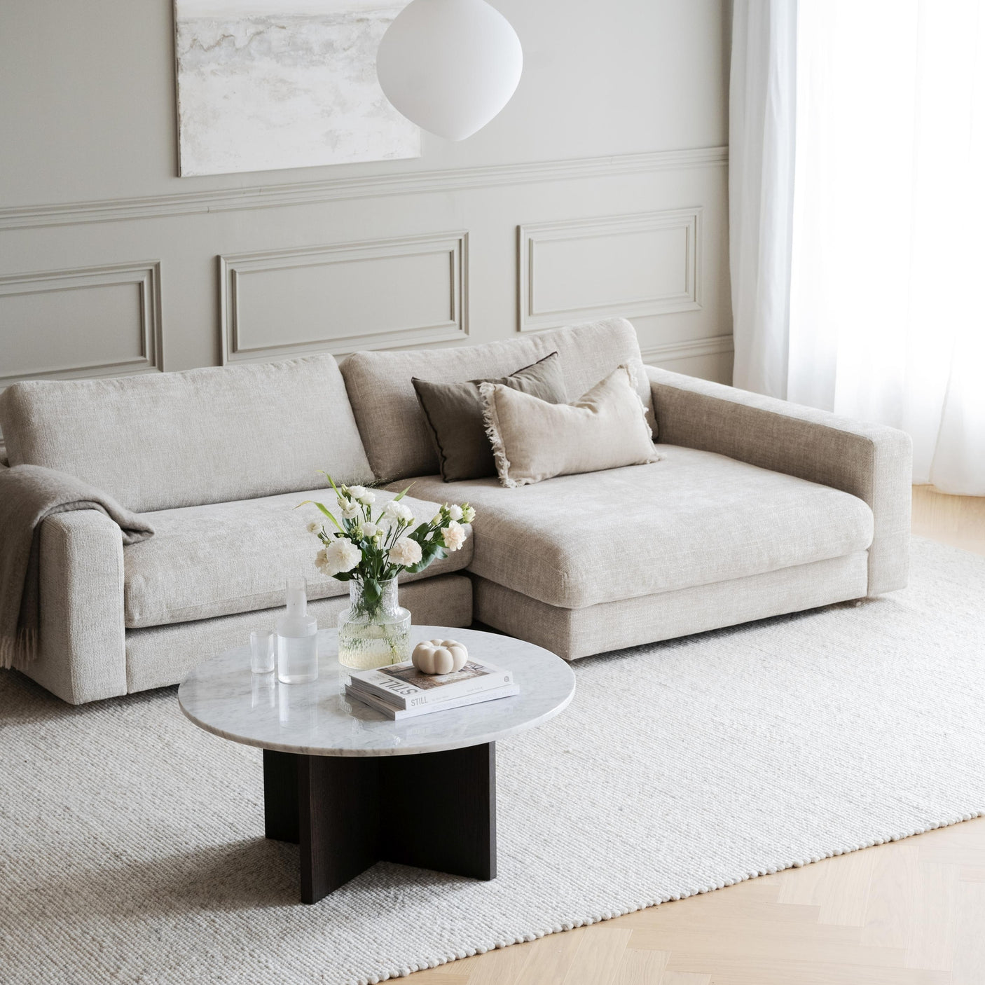 Duncan sofa 3-seter sjeselong høyre Rowico Sofa