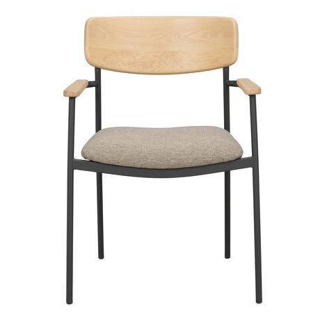 Maymont spisestol med armstøtte stablebar Rowico Spisestol