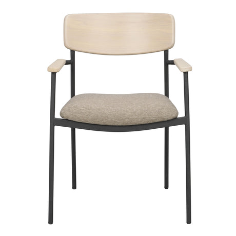 Maymont spisestol med armstøtte stablebar Rowico Spisestol