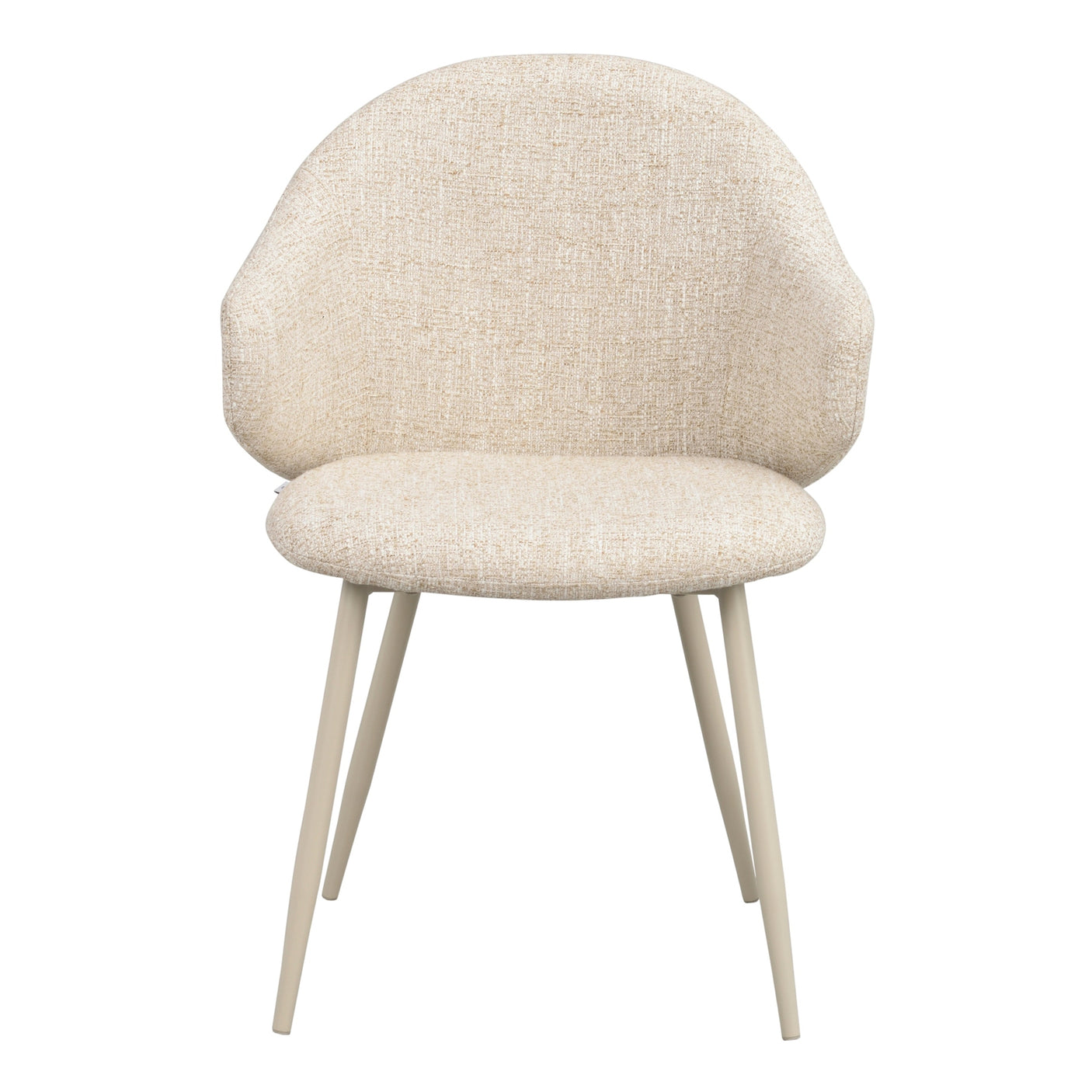 Drake armchair beige fabric/beige metal legs Rowico Spisestol