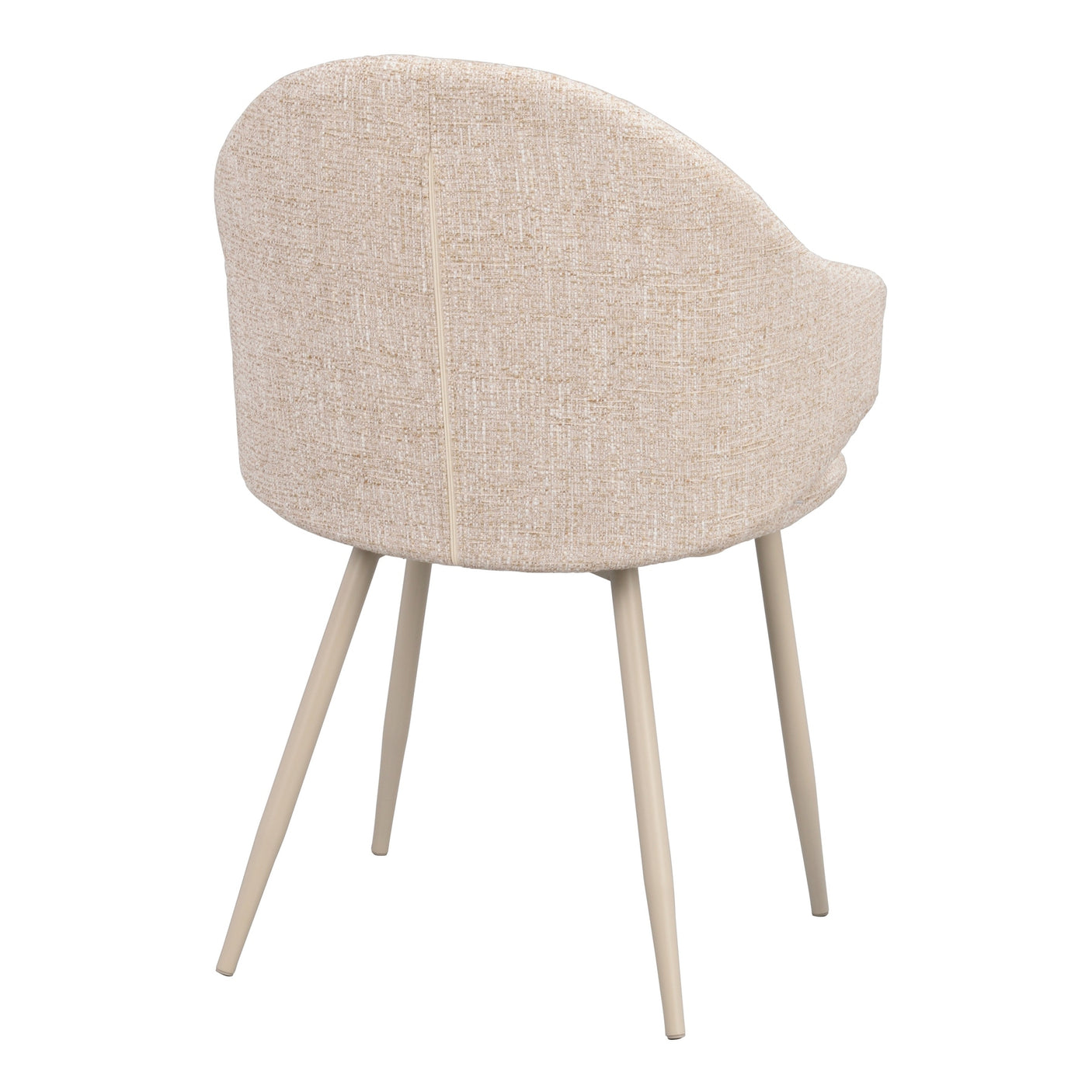 Drake armchair beige fabric/beige metal legs Rowico Spisestol